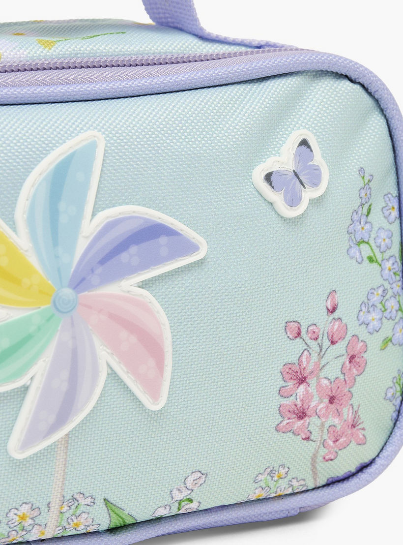 مقلمة بقسمين وطبعات زهرية من يولو-school-stationery-pencilcases-image-6