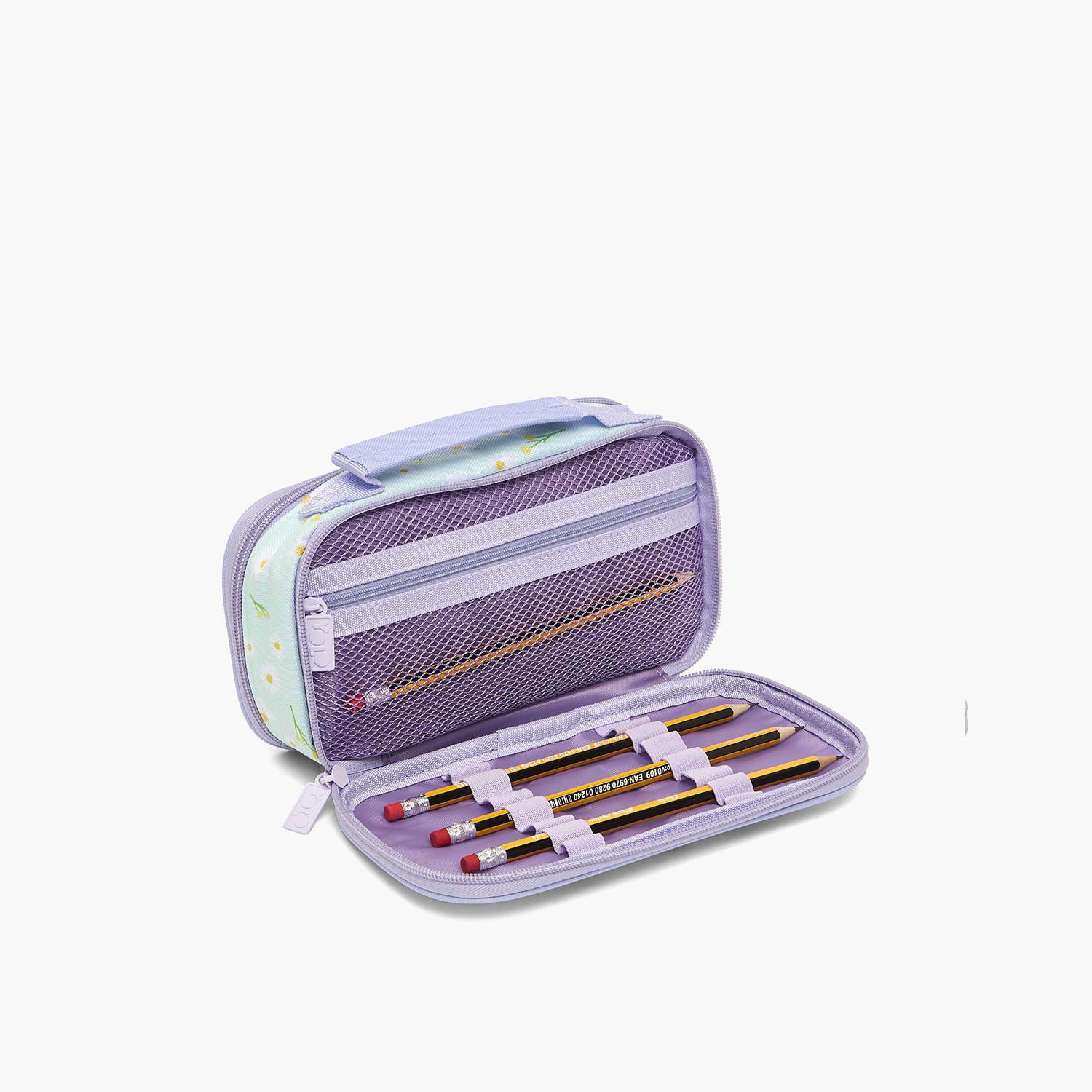 مقلمة بقسمين وطبعات زهرية من يولو-school-stationery-pencilcases-image-7