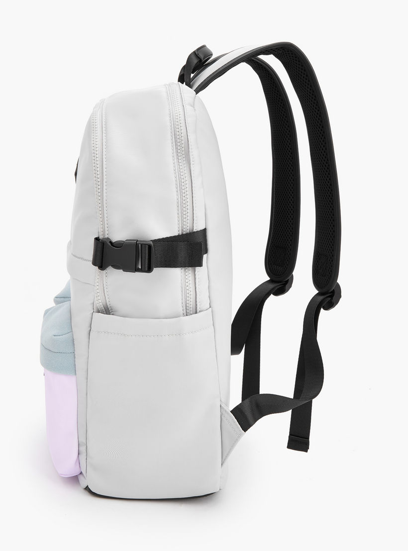 Lee Cooper Logo Applique Backpack with Adjustable Shoulder Straps-school-bagsandbackpacks-backpacks-image-6