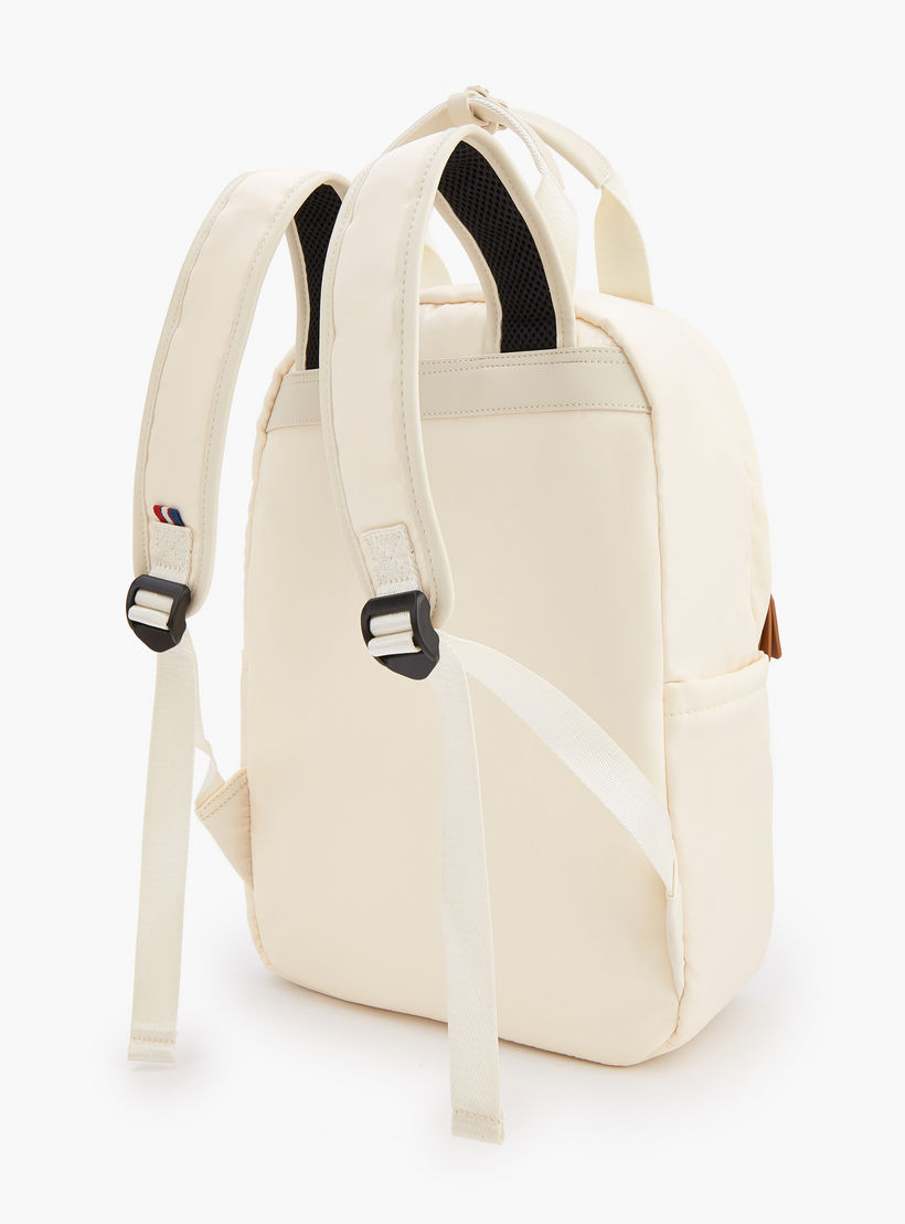 Lee Cooper Logo Print Backpack with Adjustable Shoulder Straps-women-bagsandwallets-backpacks-image-7
