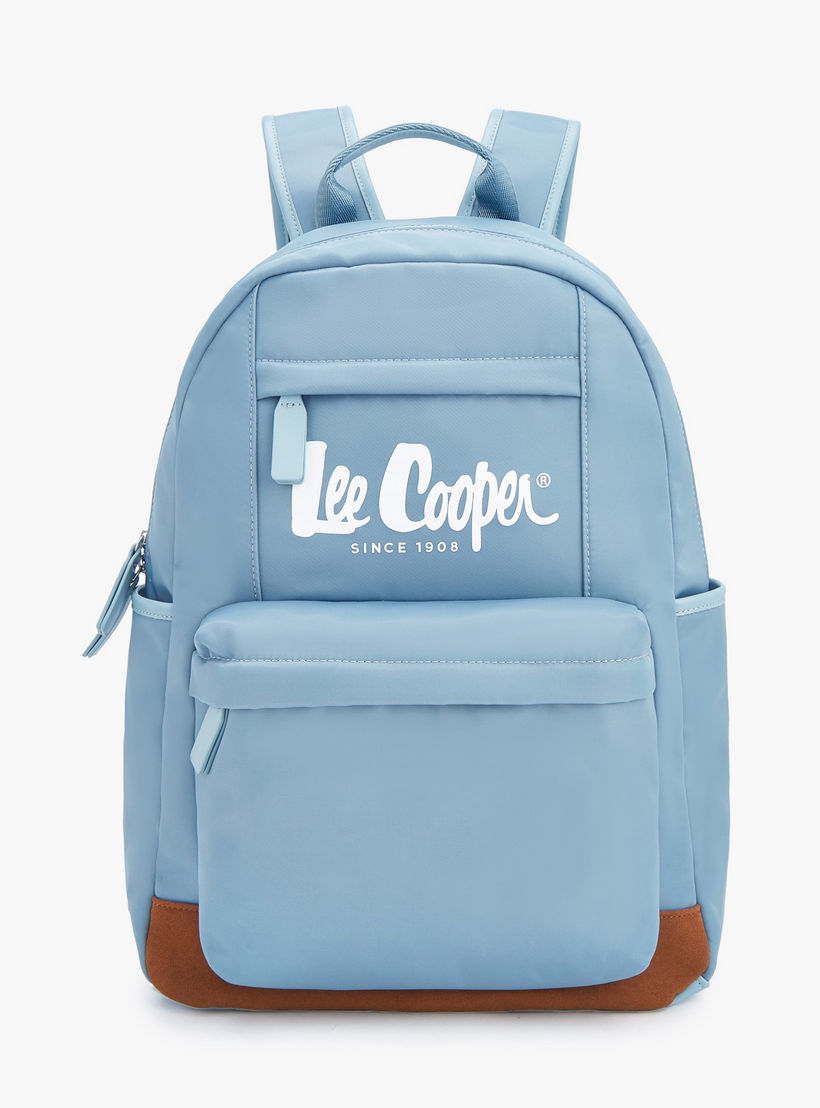 Lee Cooper Solid Backpack with Adjustable Shoulder Straps-women-bagsandwallets-backpacks-image-1