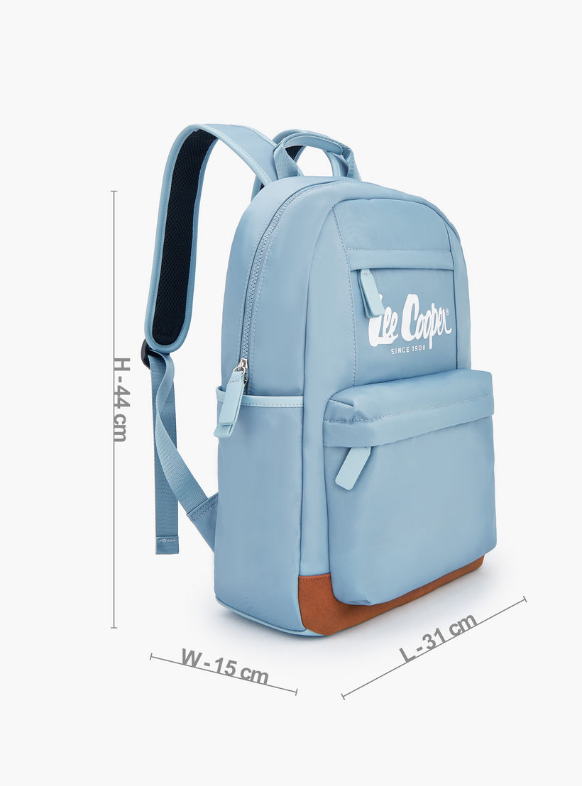 Lee Cooper Solid Backpack with Adjustable Shoulder Straps-women-bagsandwallets-backpacks-image-5