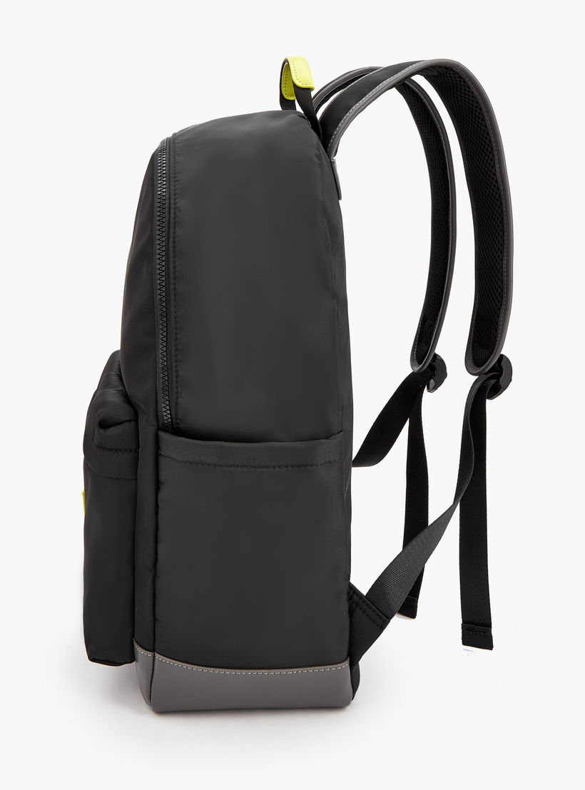 Lee Cooper Logo Applique Backpack with Zip Closure-school-bagsandbackpacks-backpacks-image-6