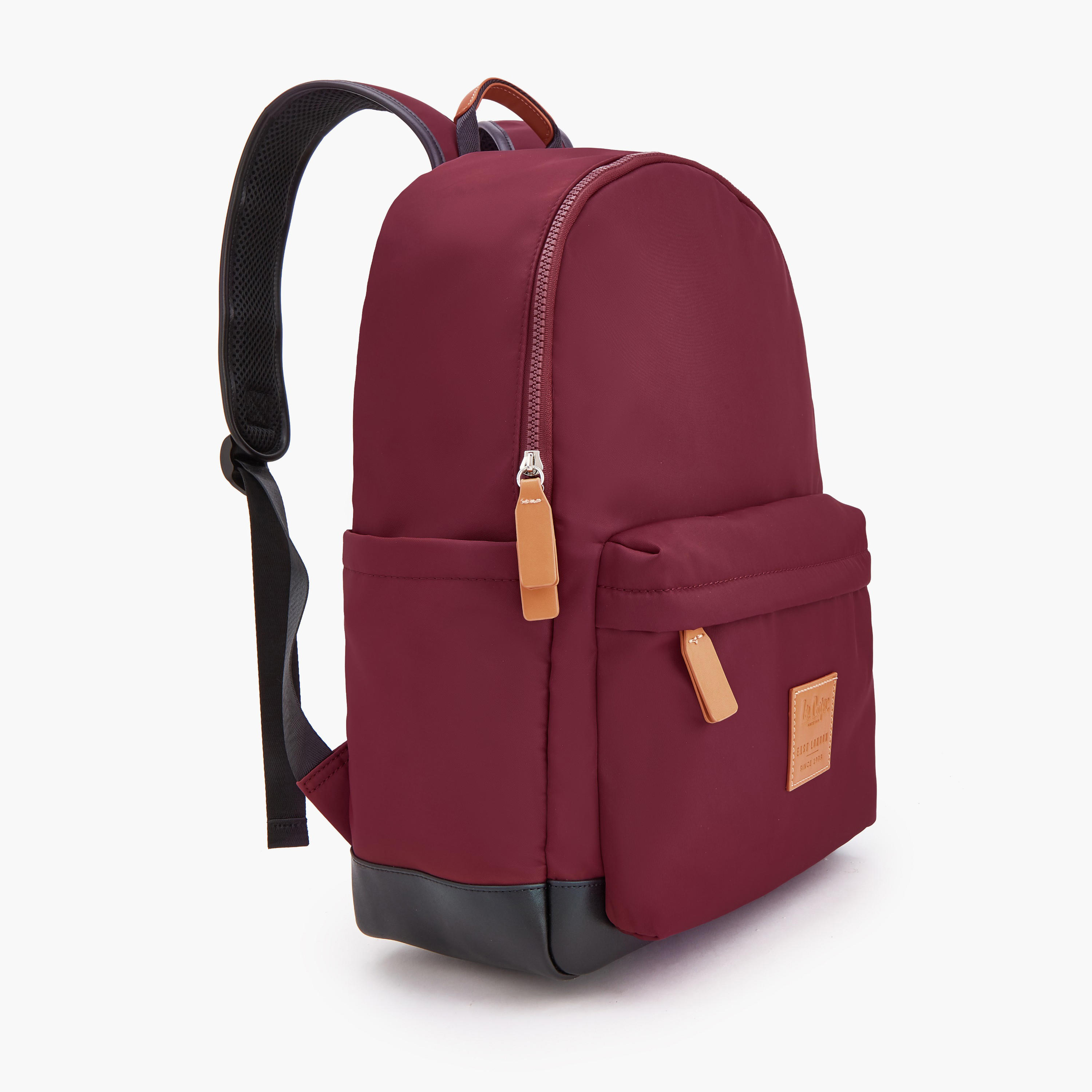 Lee Cooper Logo Applique Backpack with Zip Closure-school-bagsandbackpacks-backpacks-image-4