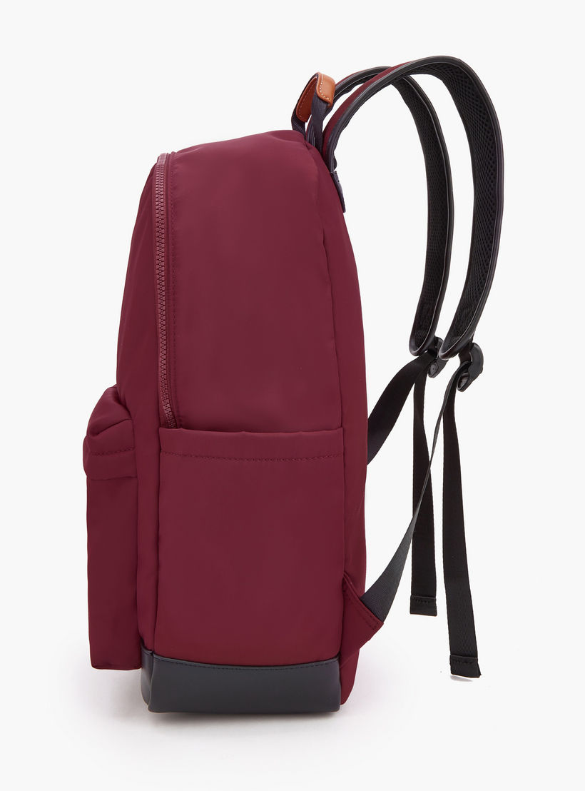 Lee Cooper Logo Applique Backpack with Zip Closure-school-bagsandbackpacks-backpacks-image-6