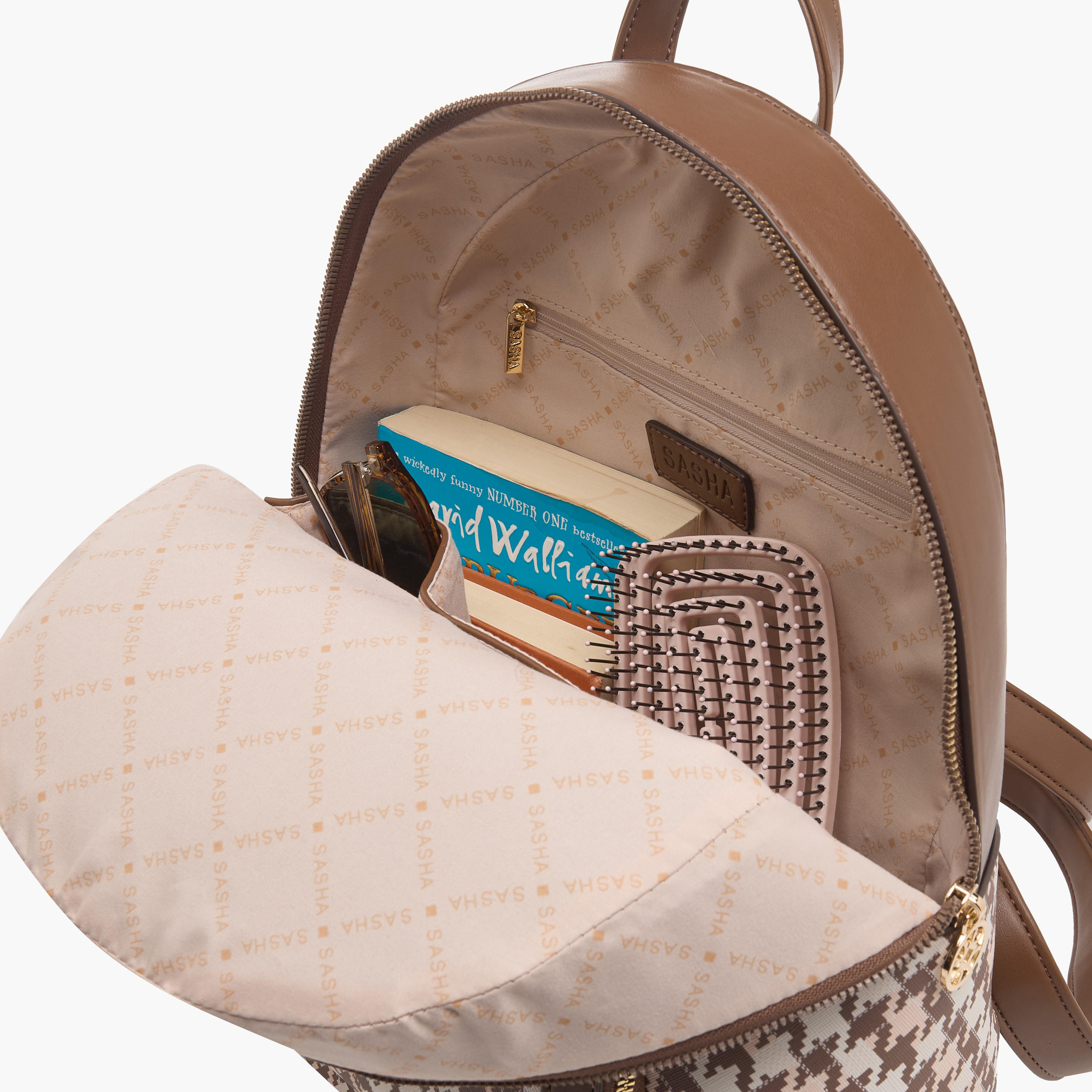 شنطة ظهر بطبعة ساشا مع أحزمة قابلة للتعديل-women-bagsandwallets-backpacks-image-7