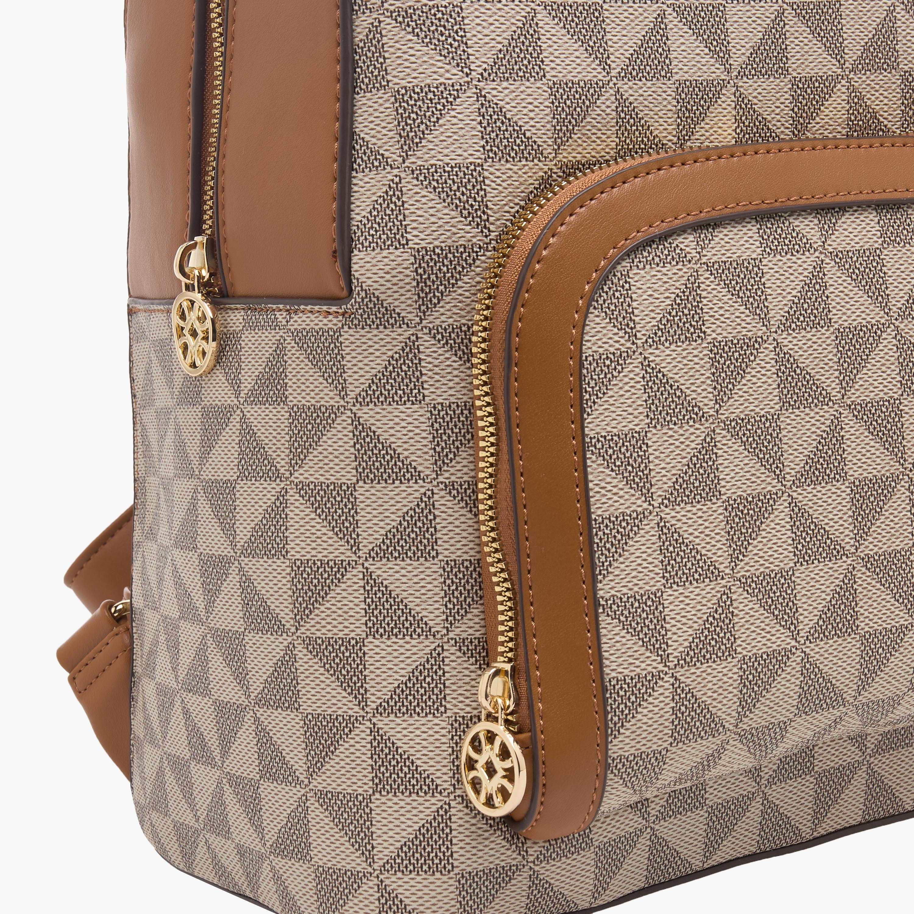 Sasha Printed Backpack with Adjustable Straps-women-bagsandwallets-backpacks-image-5