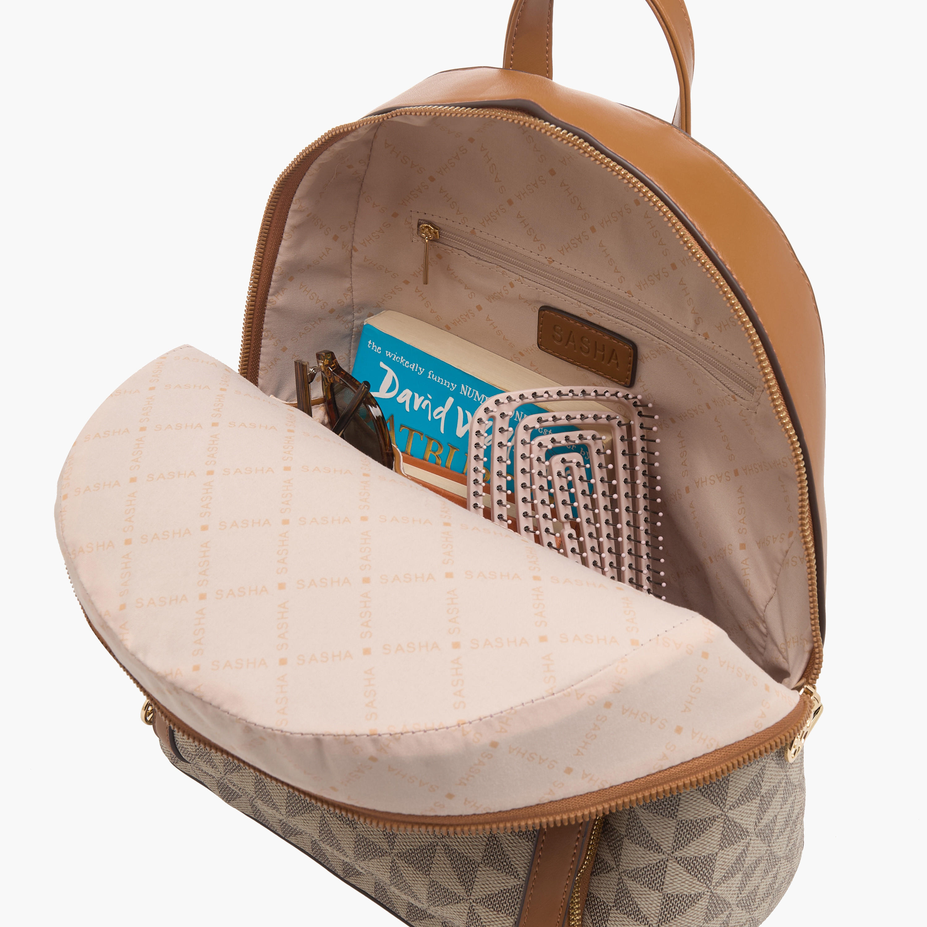 Sasha Printed Backpack with Adjustable Straps-women-bagsandwallets-backpacks-image-7