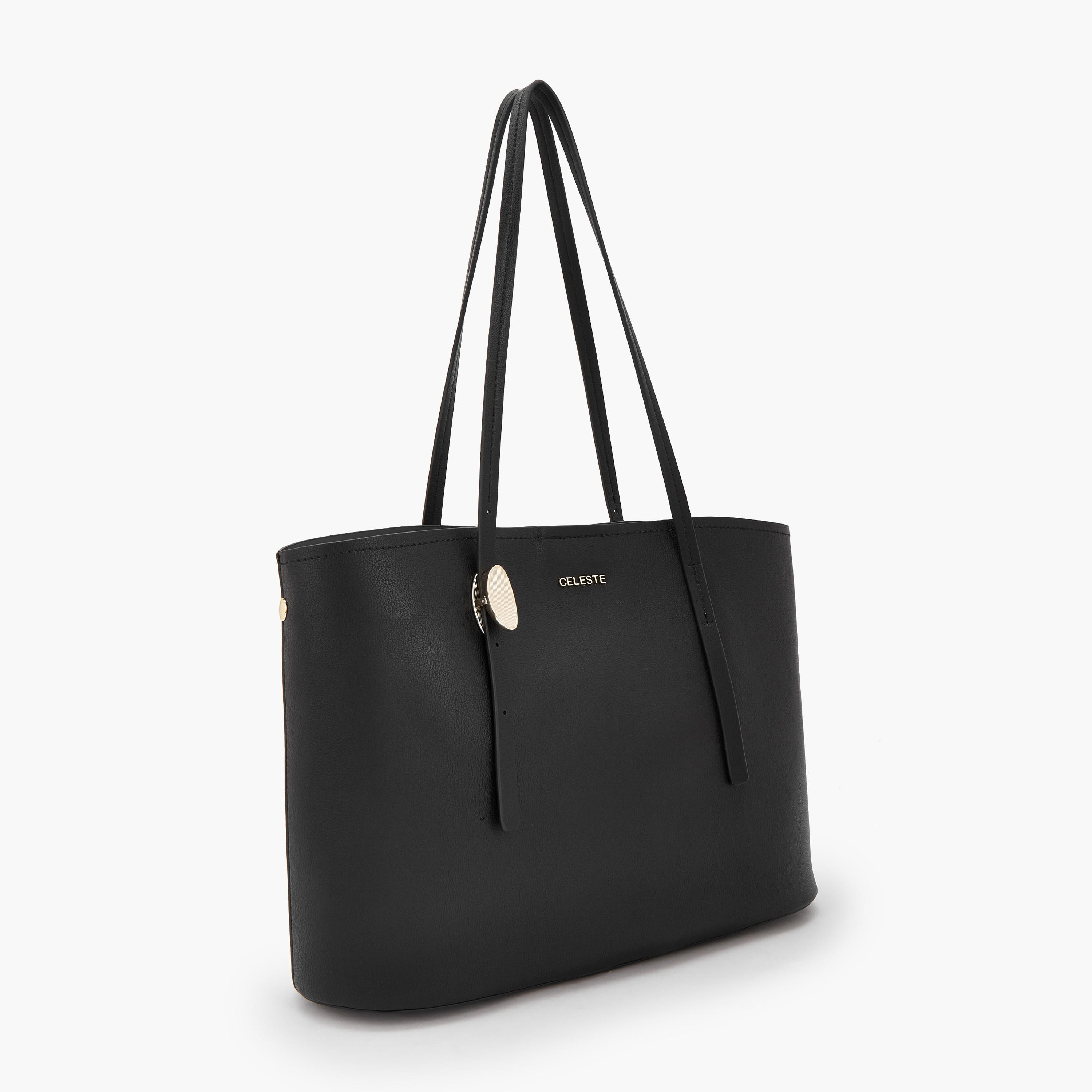 شنطة توتي بارزة الملمس بزر إغلاق من سيليست-women-bagsandwallets-handbags-image-2