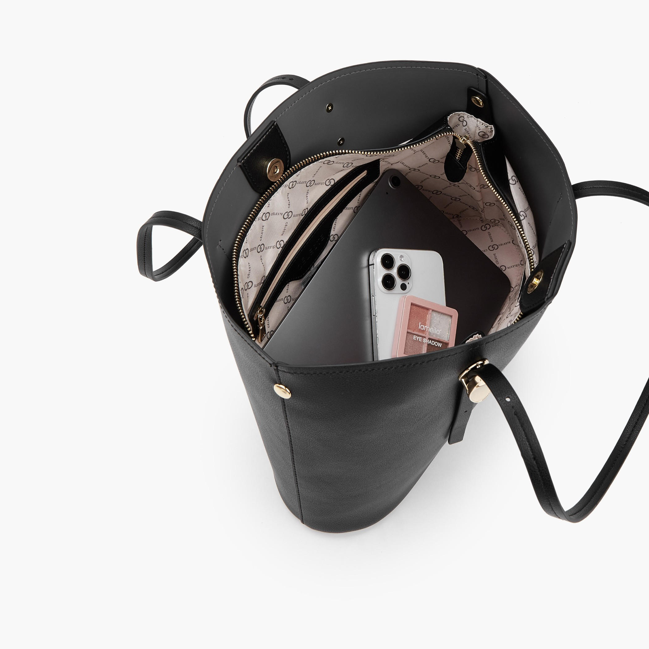شنطة توتي بارزة الملمس بزر إغلاق من سيليست-women-bagsandwallets-handbags-image-7