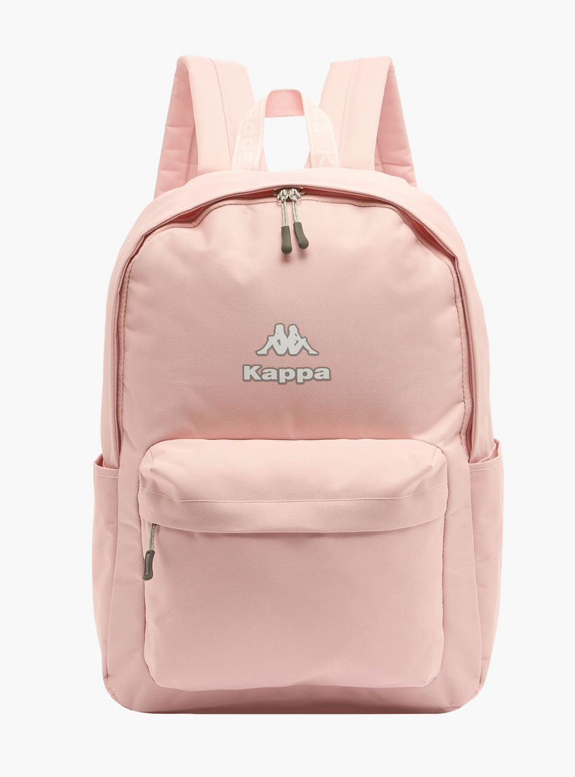 Kappa Logo Print Backpack for Kids 8-13 Years with Adjustable Straps-boys-accessories-bagsandbackpacks-image-1
