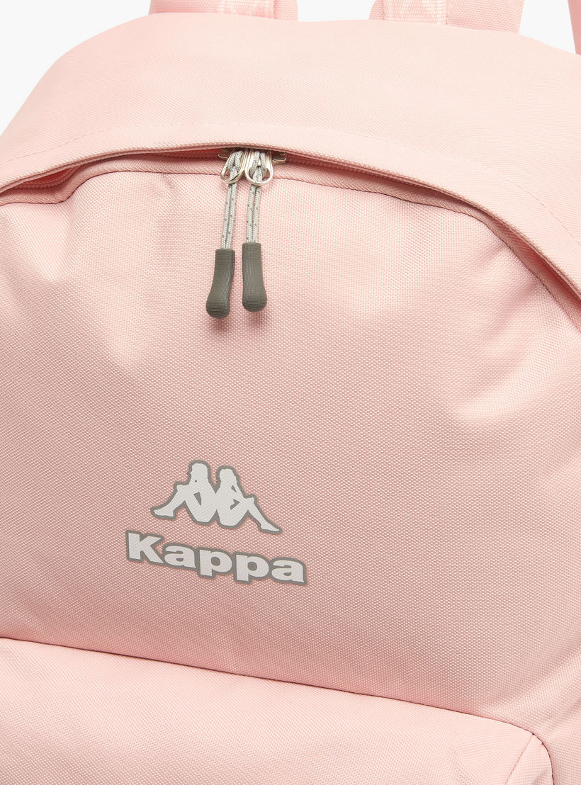 Kappa Logo Print Backpack for Kids 8-13 Years with Adjustable Straps-boys-accessories-bagsandbackpacks-image-3