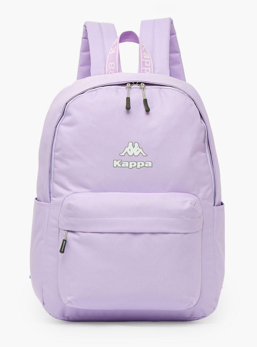 Kappa Logo Print Backpack for Kids 8-13 Years with Adjustable Straps-boys-accessories-bagsandbackpacks-image-1