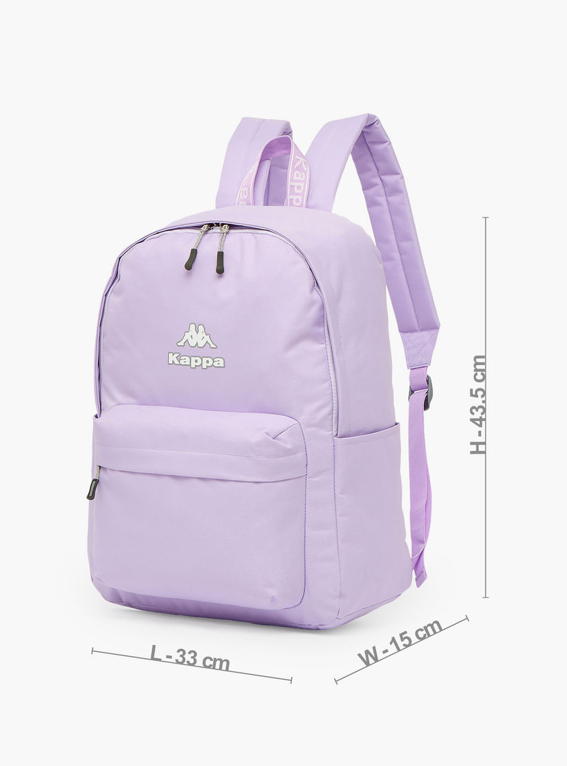 Kappa Logo Print Backpack for Kids 8-13 Years with Adjustable Straps-boys-accessories-bagsandbackpacks-image-5