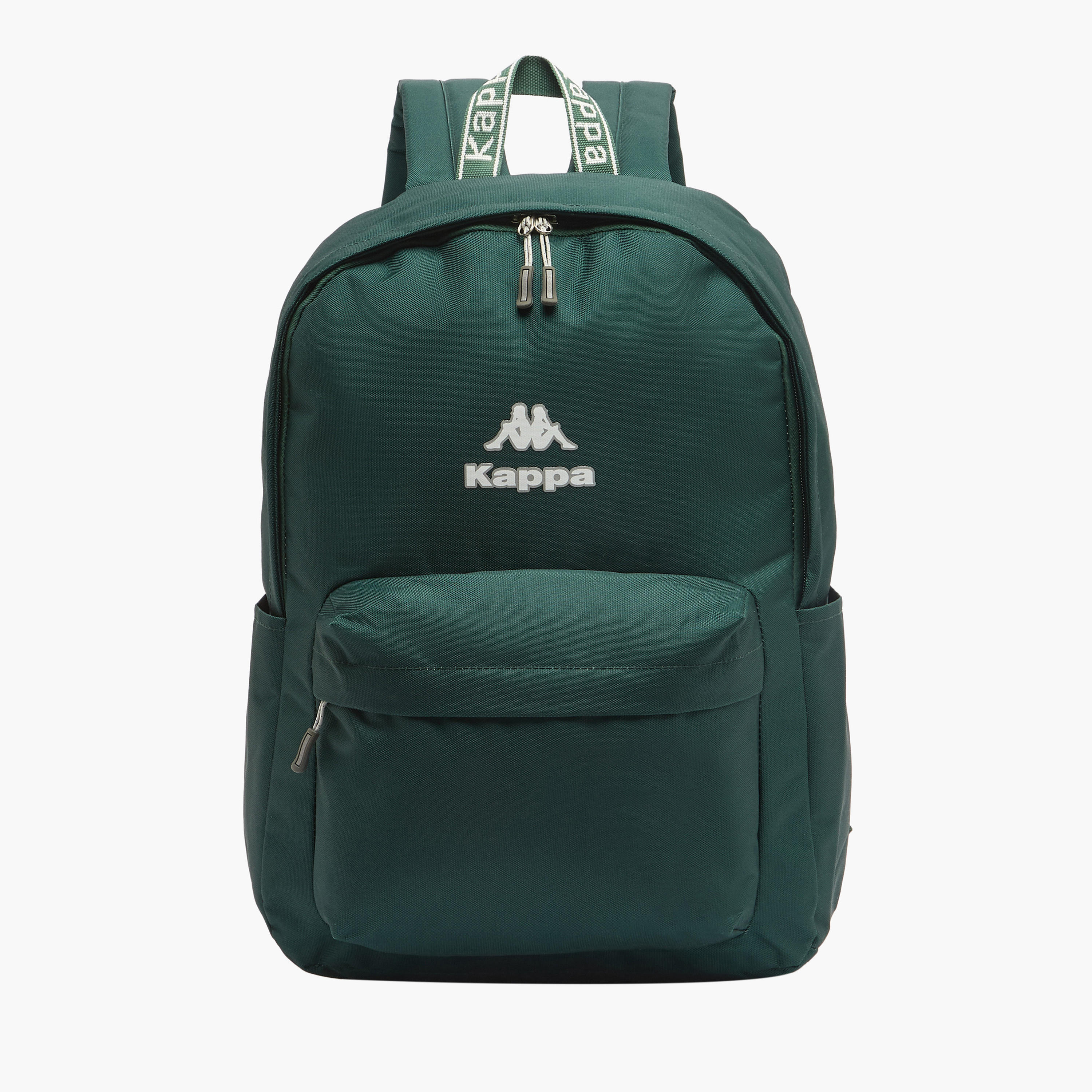 Kappa Logo Print Backpack for Kids 8-13 Years with Adjustable Straps-boys-accessories-bagsandbackpacks-image-1
