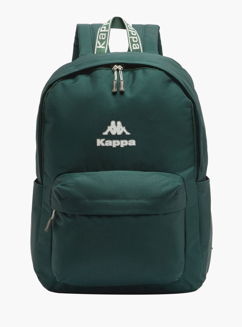 Kappa Logo Print Backpack for Kids 8-13 Years with Adjustable Straps-boys-accessories-bagsandbackpacks-image-1