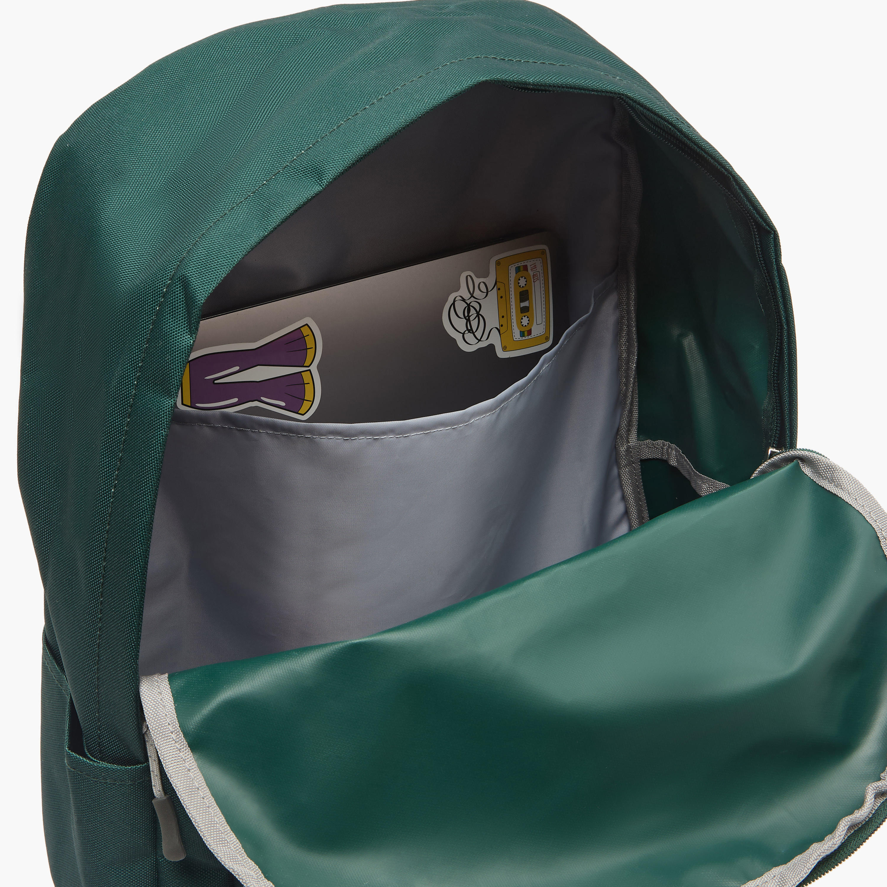 Kappa Logo Print Backpack for Kids 8-13 Years with Adjustable Straps-boys-accessories-bagsandbackpacks-image-5