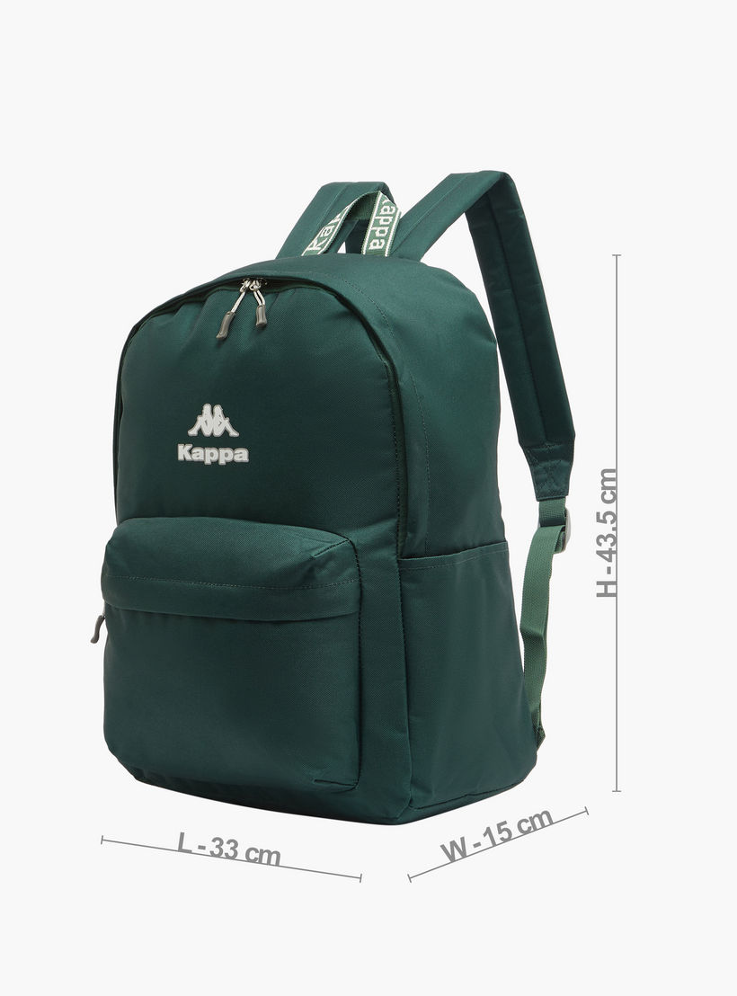 Kappa Logo Print Backpack for Kids 8-13 Years with Adjustable Straps-boys-accessories-bagsandbackpacks-image-6