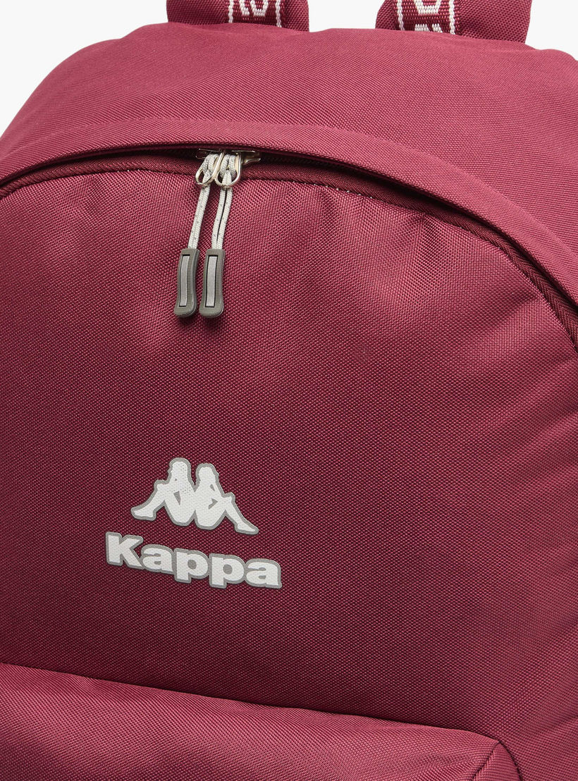 Kappa Logo Print Backpack for Kids 8-13 Years with Adjustable Straps-boys-accessories-bagsandbackpacks-image-3