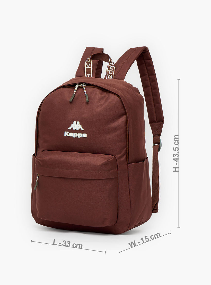Kappa Logo Print Backpack for Kids 8-13 Years with Adjustable Straps-boys-accessories-bagsandbackpacks-image-5