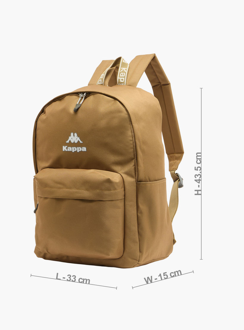 Kappa Logo Print Backpack for Kids 8-13 Years with Adjustable Straps-boys-accessories-bagsandbackpacks-image-6