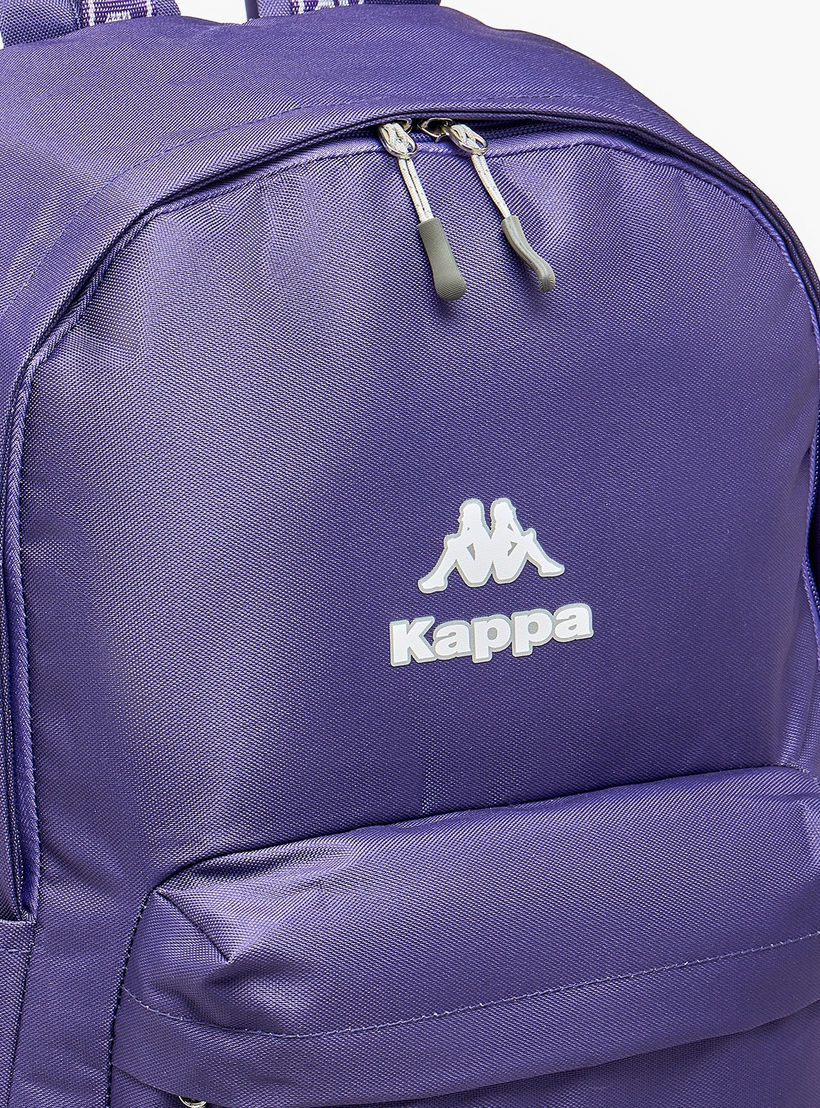 Kappa Logo Print Backpack for Kids 8-13 Years with Adjustable Straps-boys-accessories-bagsandbackpacks-image-2