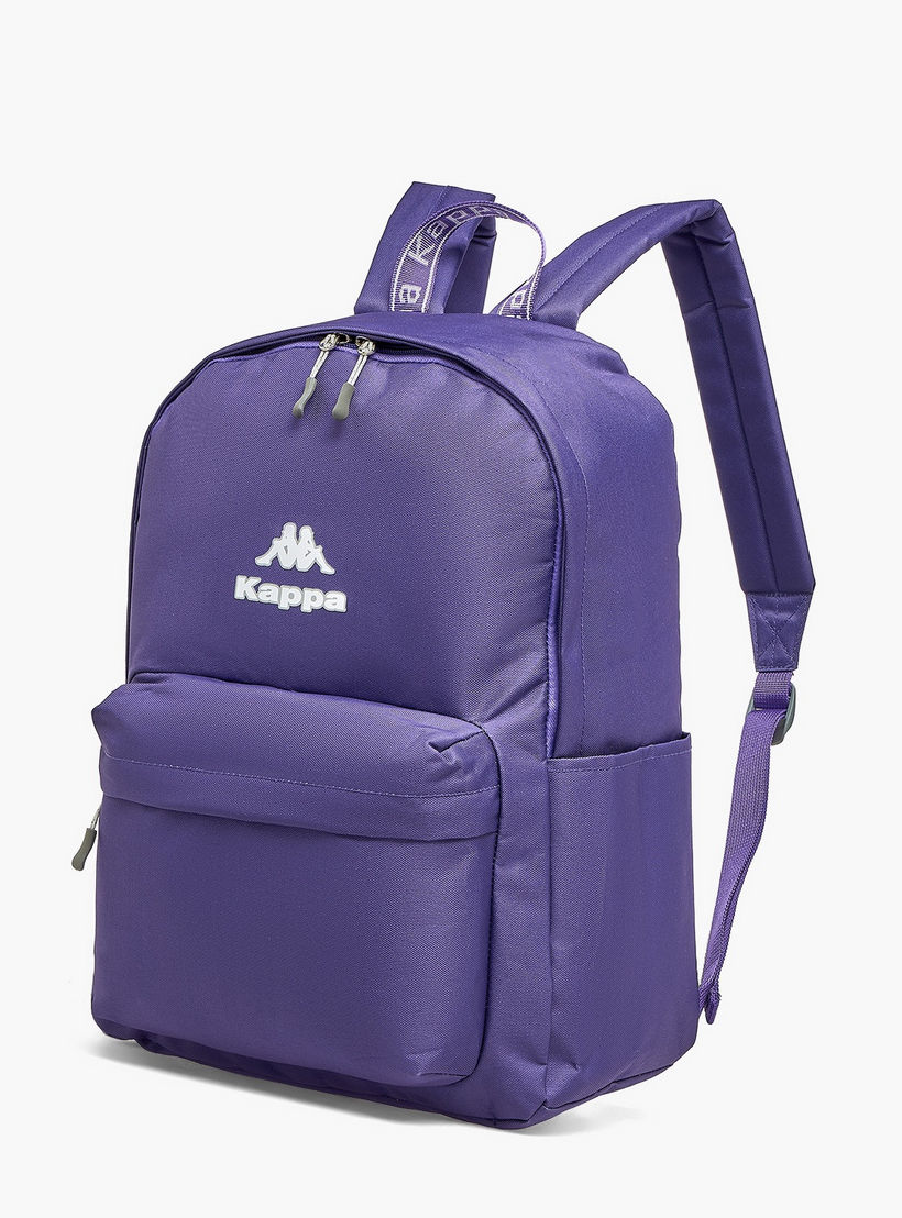 Kappa Logo Print Backpack for Kids 8-13 Years with Adjustable Straps-boys-accessories-bagsandbackpacks-image-4