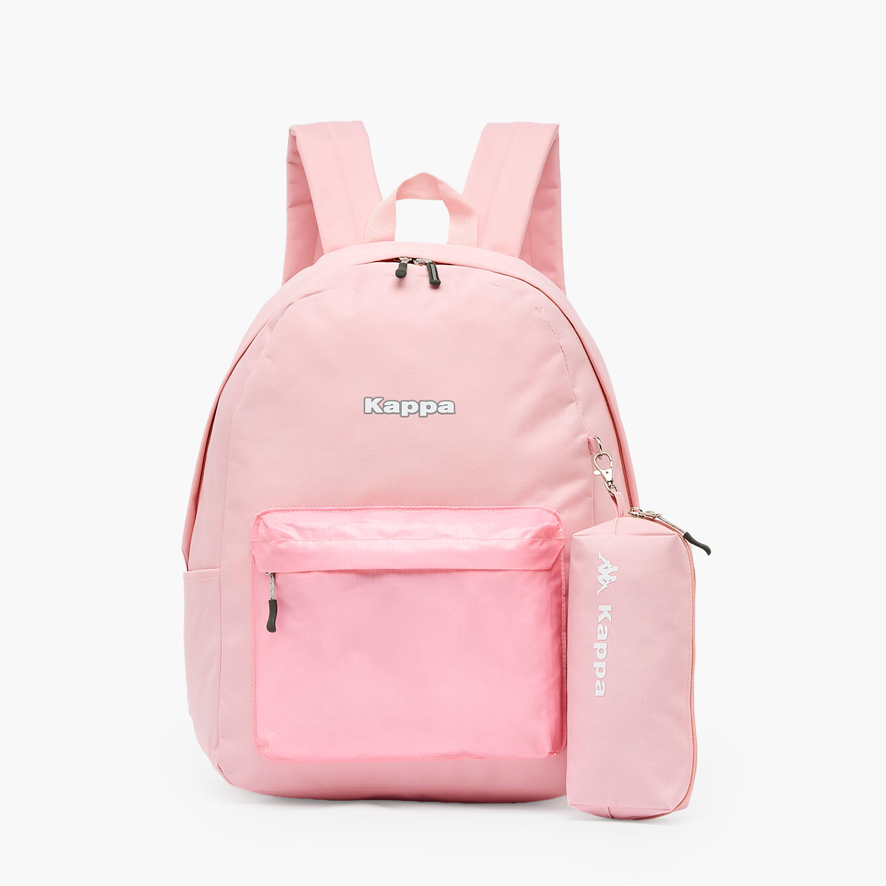 شنطة ظهر مدرسية سادة مع مقلمة للبنات بعمر 8-13 سنة من كابا - 17 بوصة-school-bagsandbackpacks-backpacks-image-1