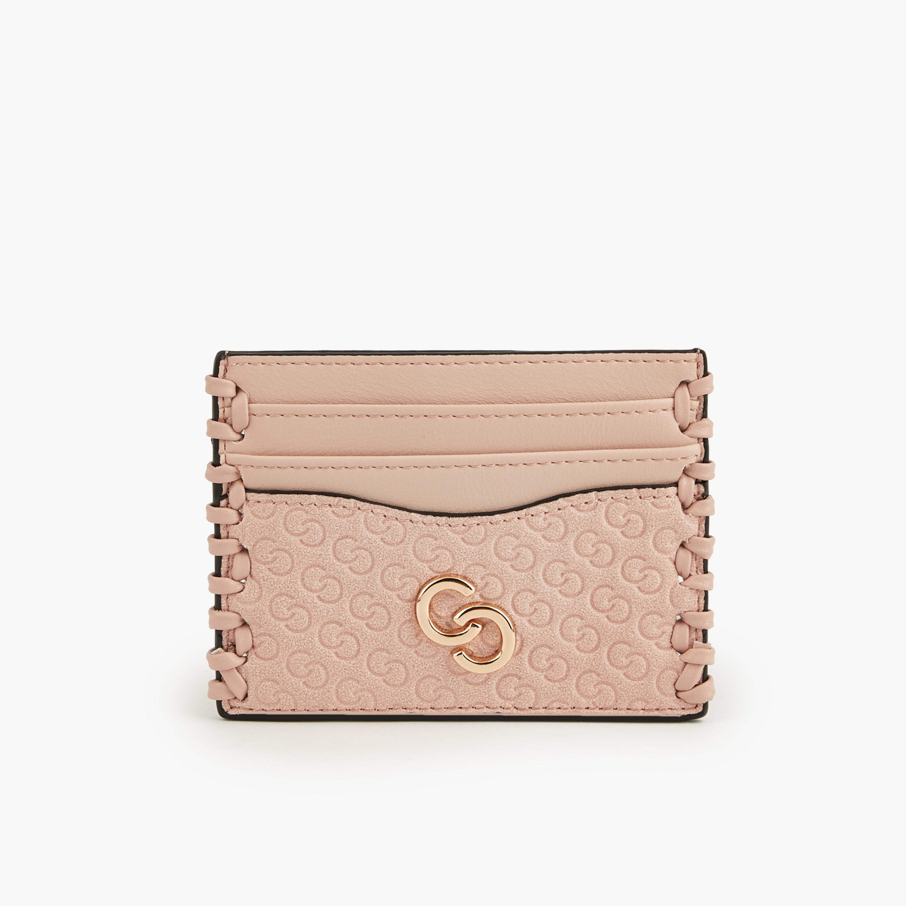 Celeste Monogram Embossed Card Holder-women-bagsandwallets-wallets-image-1