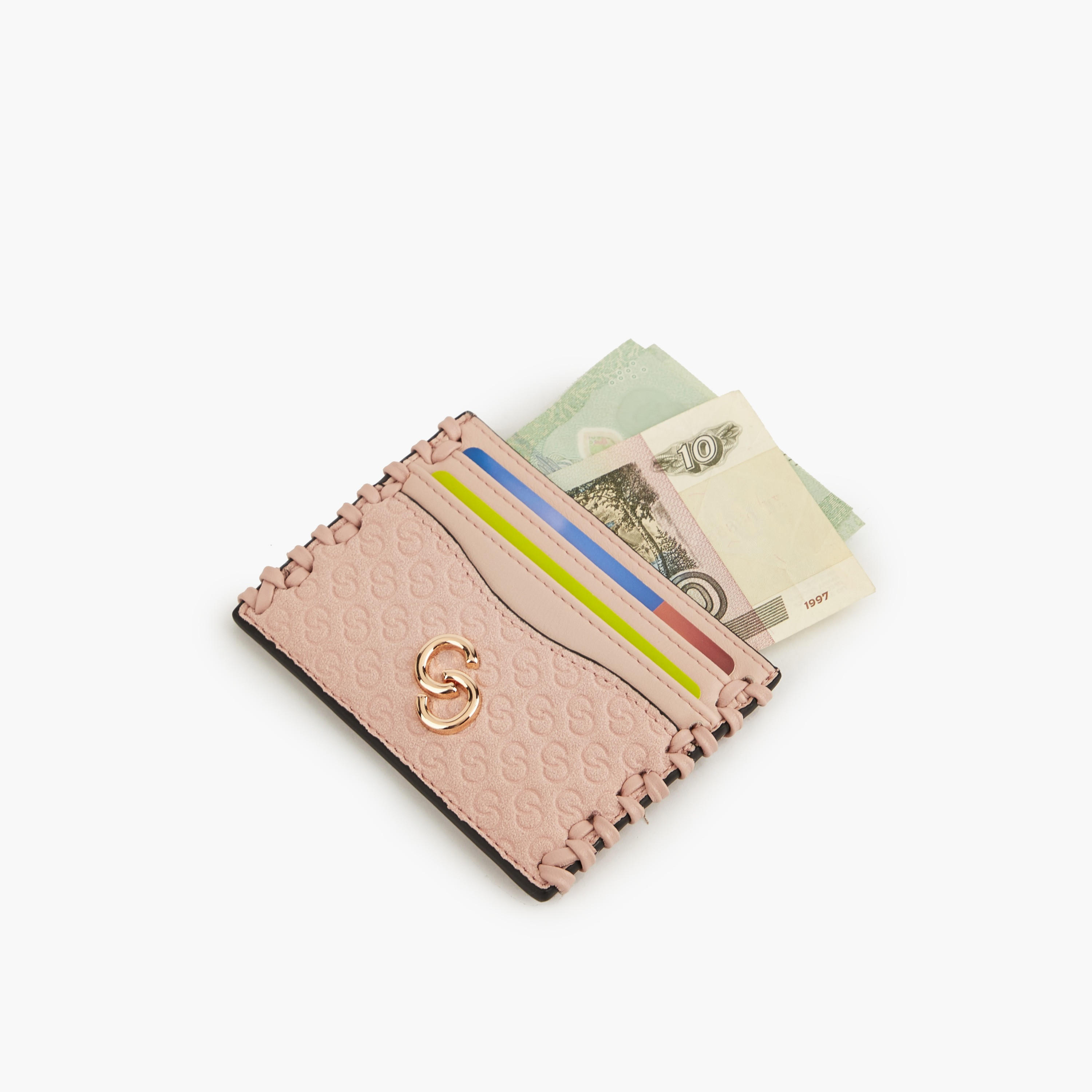 Celeste Monogram Embossed Card Holder-women-bagsandwallets-wallets-image-6