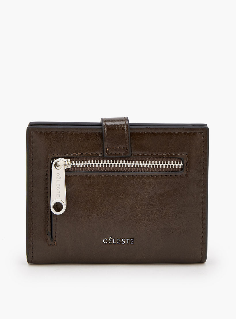 محفظة ثنائية الطي بإبزيم وتفاصيل غرز من سيليست-women-bagsandwallets-wallets-image-2