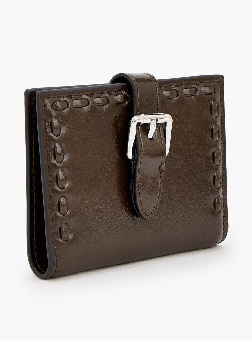 محفظة ثنائية الطي بإبزيم وتفاصيل غرز من سيليست-women-bagsandwallets-wallets-image-3
