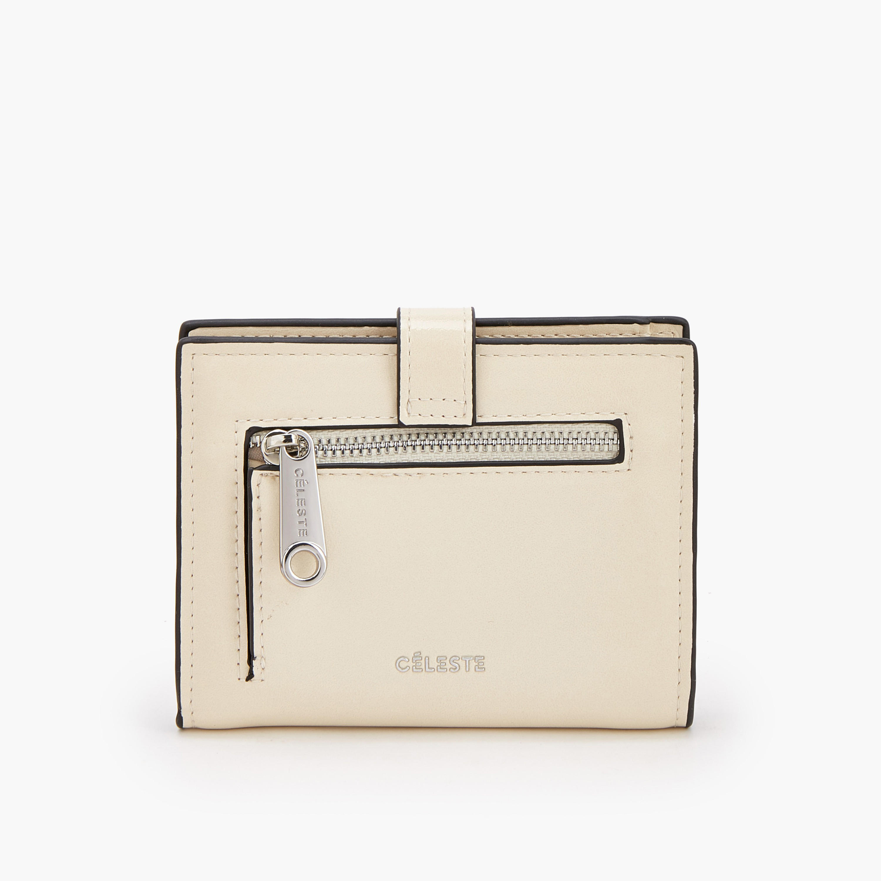 Celeste Stitch Detail Bi-Fold Wallet with Buckle Accent-women-bagsandwallets-wallets-image-2