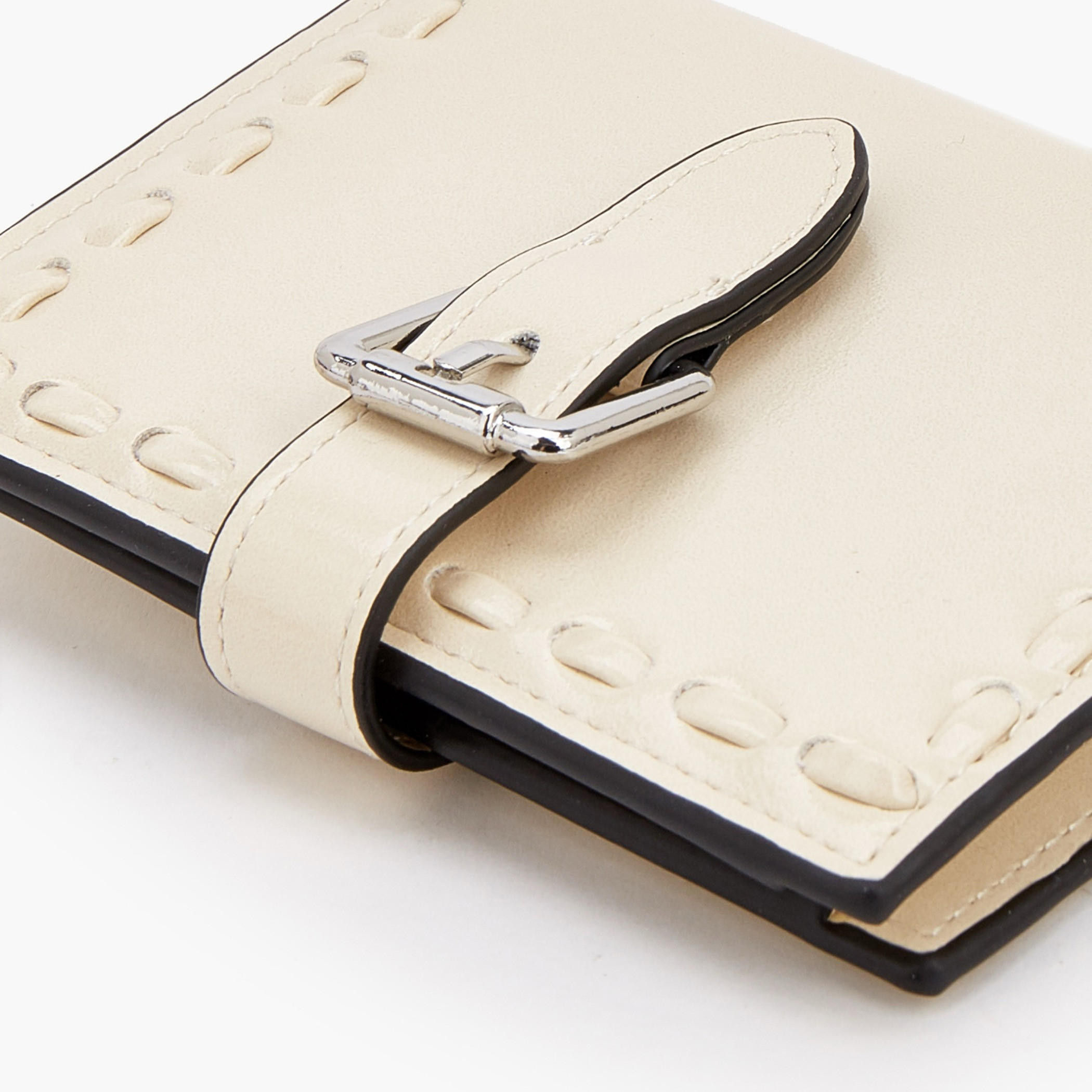 Celeste Stitch Detail Bi-Fold Wallet with Buckle Accent-women-bagsandwallets-wallets-image-5