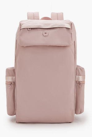 Missy Solid Backpack with Side Pockets-school-image-1