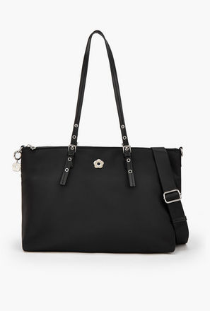 Missy Solid Tote Bag with Zip Closure-women-image-1