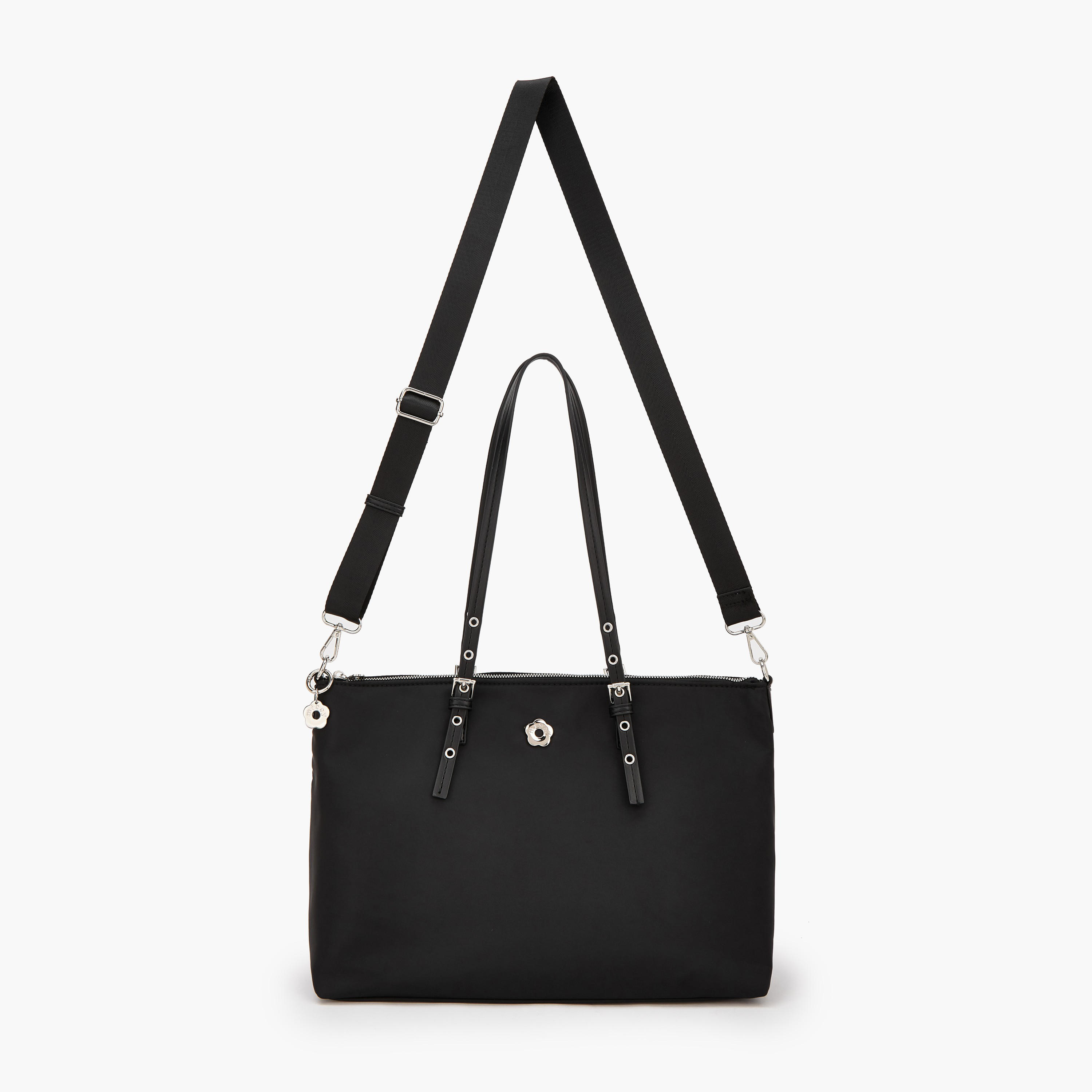 Missy Solid Tote Bag with Zip Closure-women-bagsandwallets-handbags-image-5