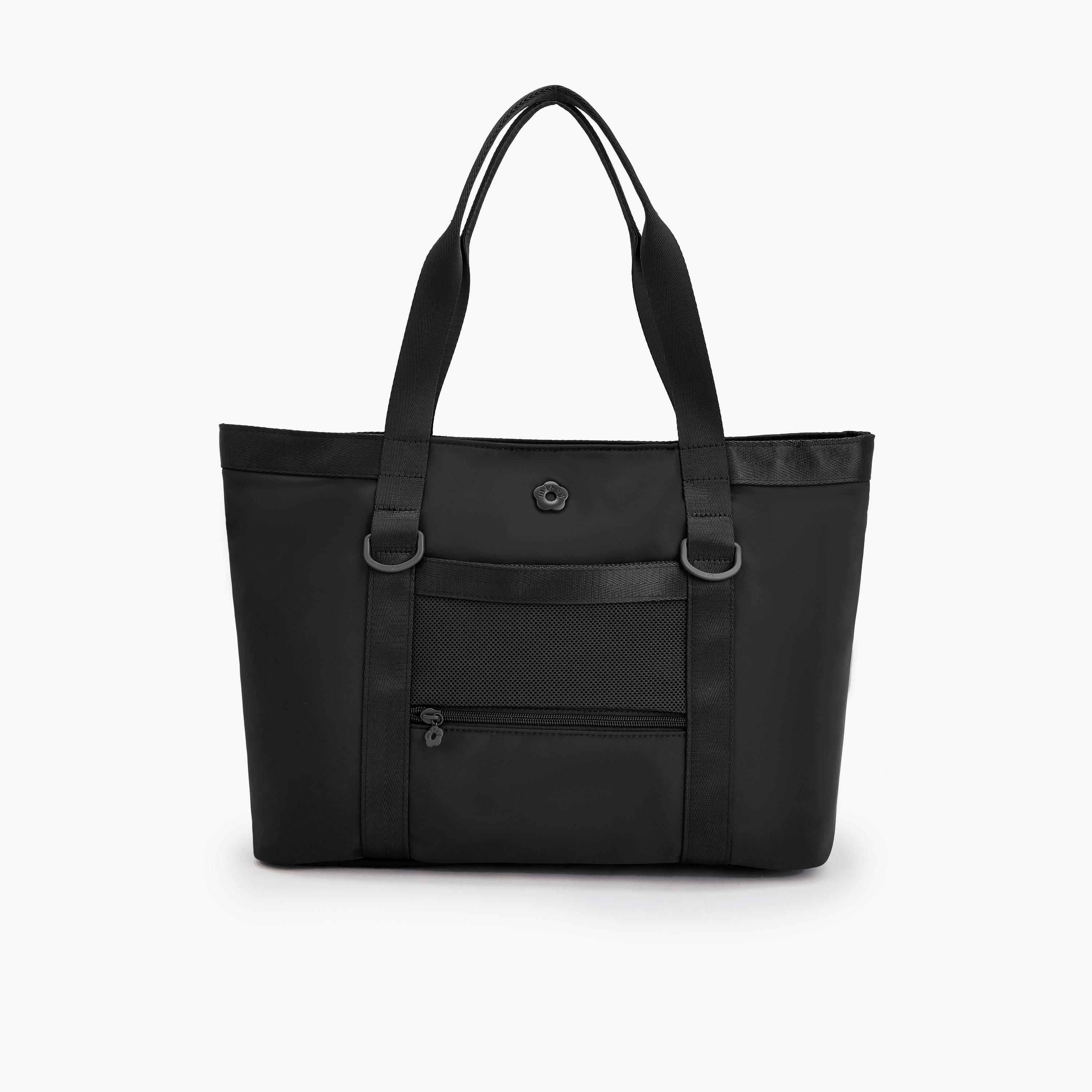 Missy Solid Tote Bag with Zip Closure-women-bagsandwallets-handbags-image-1