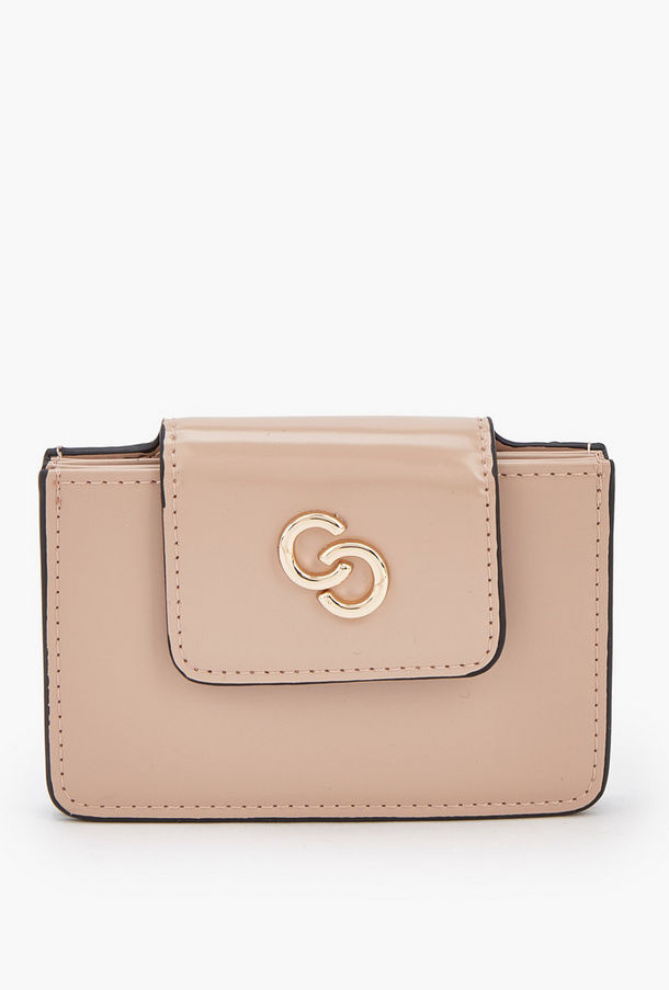 محفظة بطاقات سادة بزر إغلاق من سيليست-women-bagsandwallets-wallets-image-1