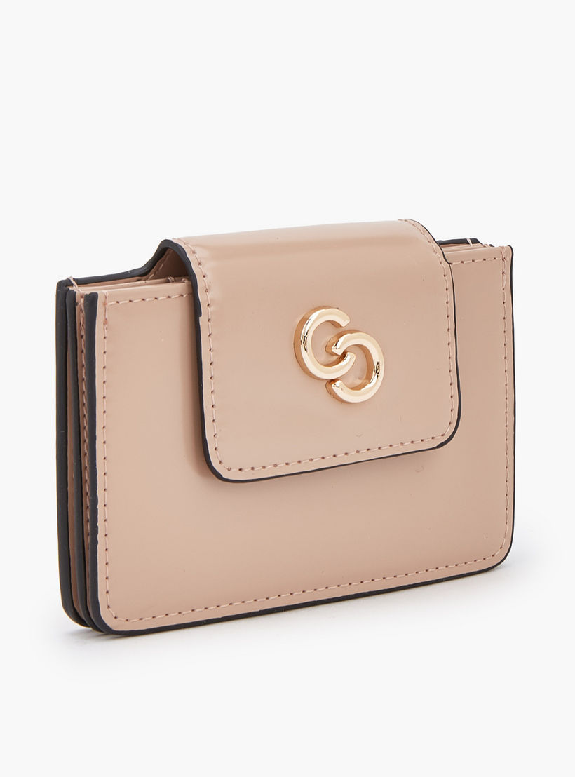 محفظة بطاقات سادة بزر إغلاق من سيليست-women-bagsandwallets-wallets-image-2