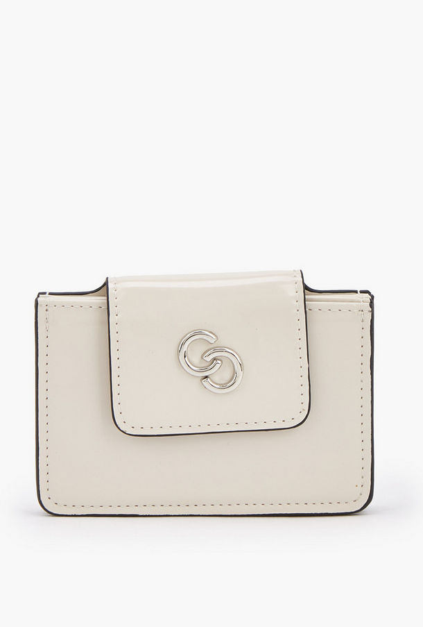 محفظة بطاقات سادة بزر إغلاق من سيليست-women-bagsandwallets-wallets-image-1