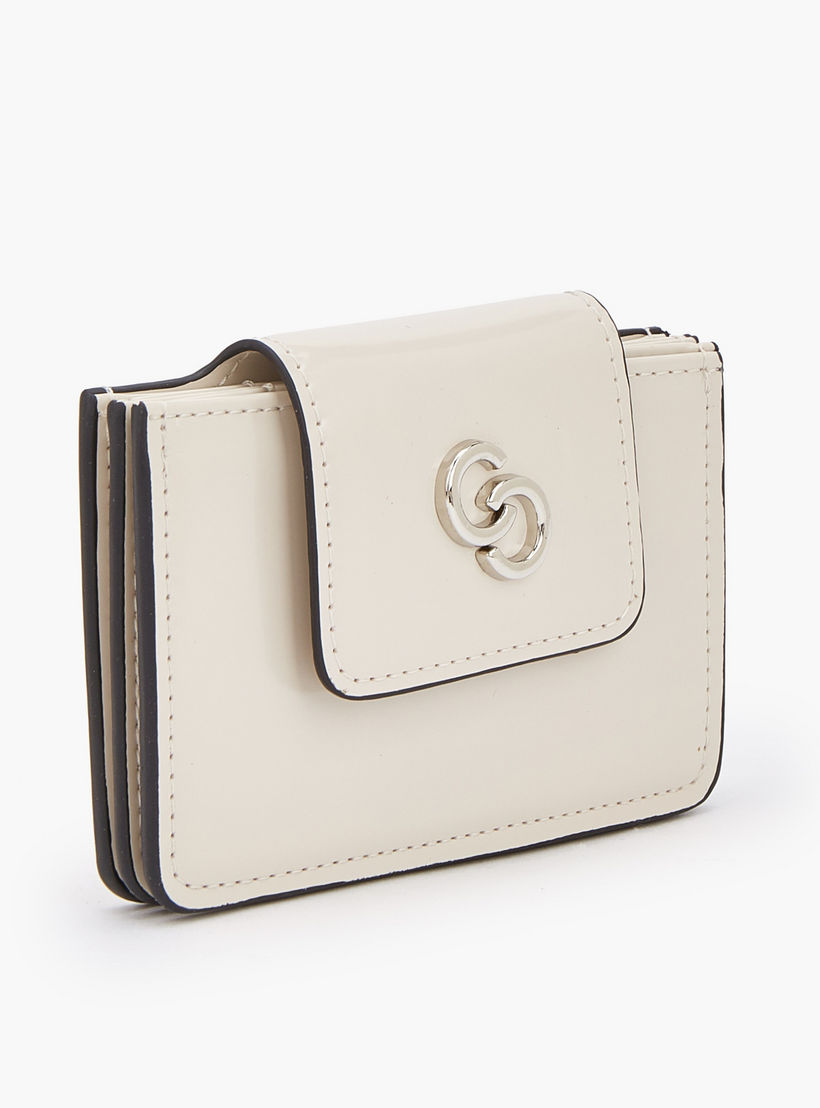 محفظة بطاقات سادة بزر إغلاق من سيليست-women-bagsandwallets-wallets-image-2