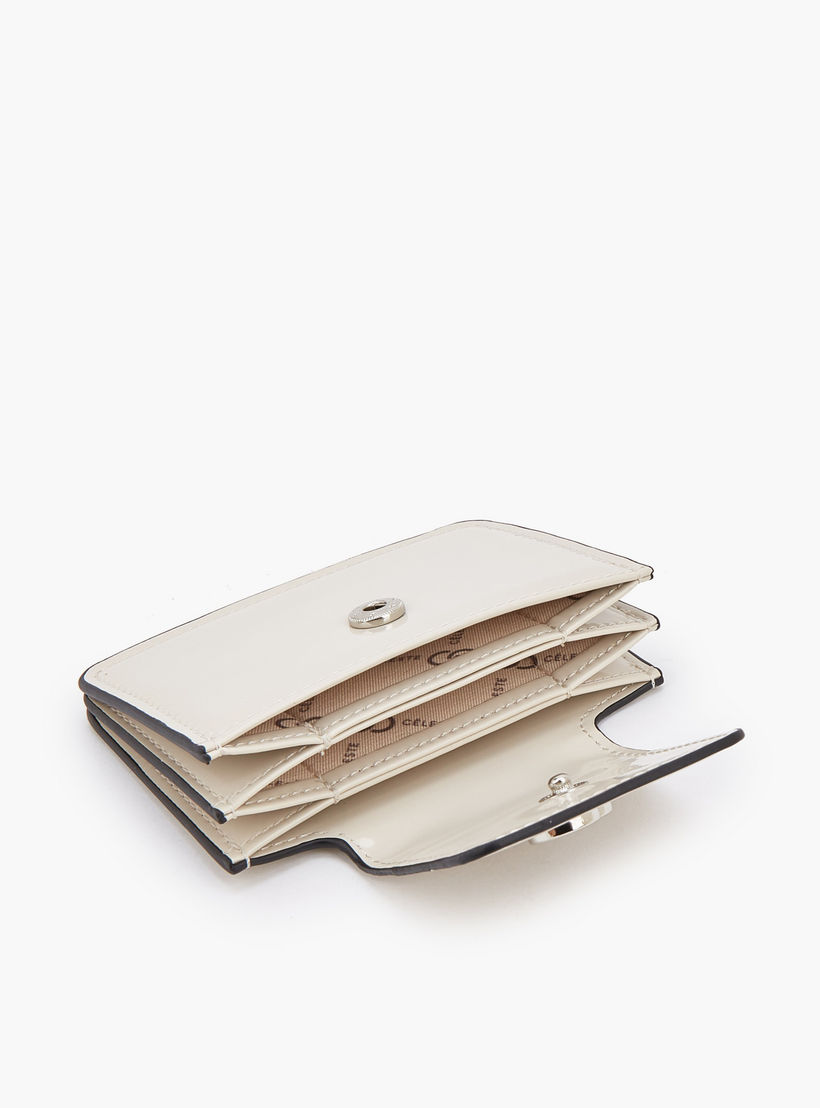 محفظة بطاقات سادة بزر إغلاق من سيليست-women-bagsandwallets-wallets-image-6