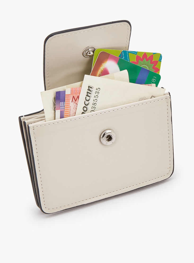محفظة بطاقات سادة بزر إغلاق من سيليست-women-bagsandwallets-wallets-image-7