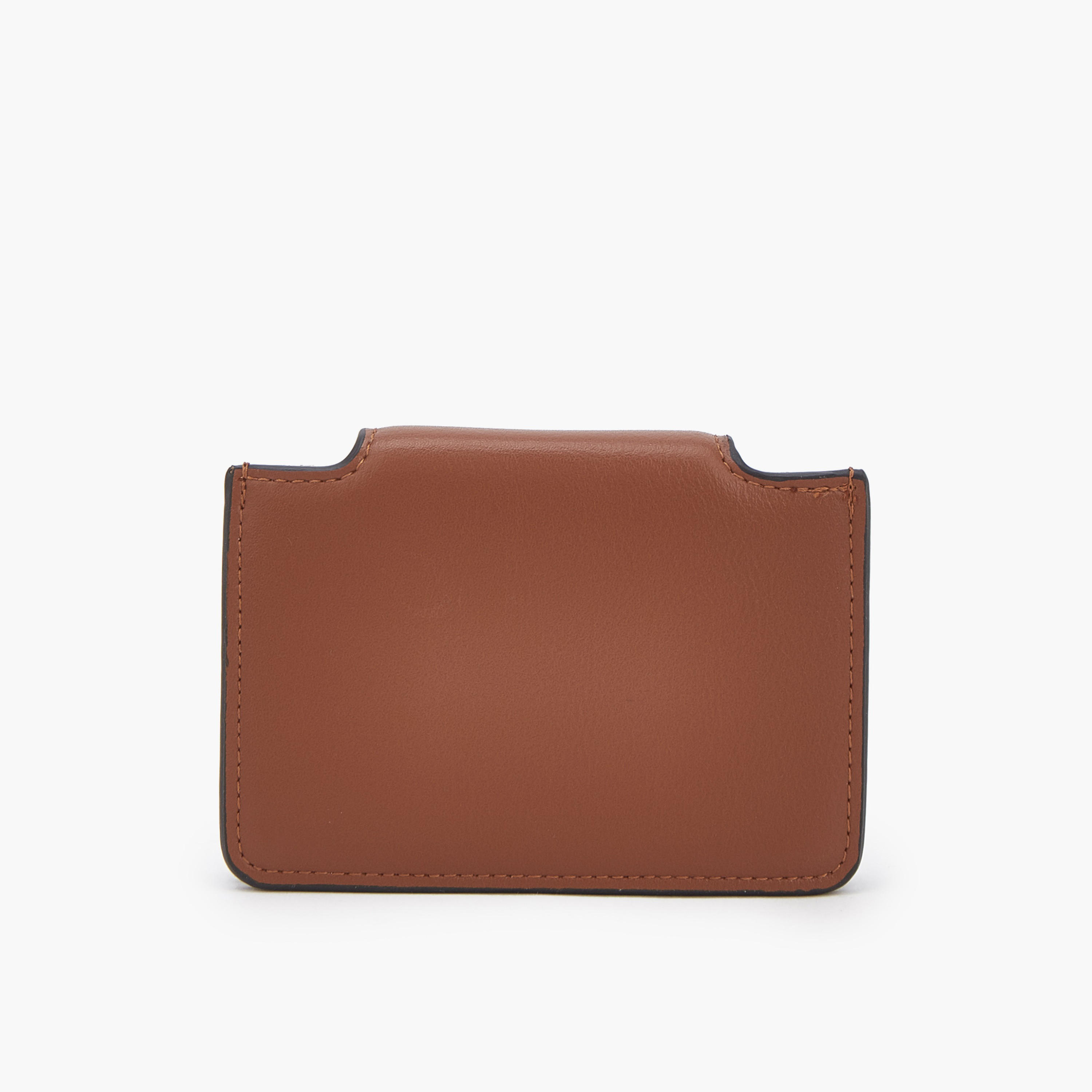 حاملة بطاقات بطبعة مونوجرام مع إغلاق بزر كبس من سيليست-women-bagsandwallets-wallets-image-3