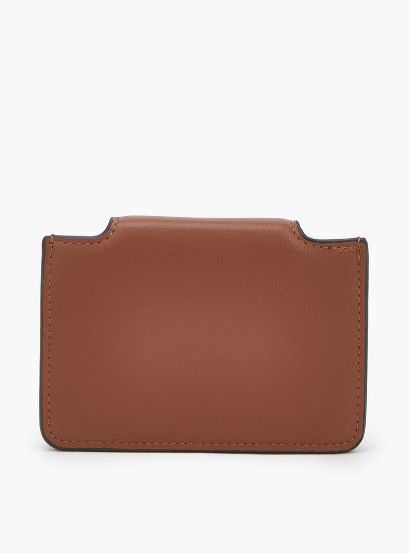 حاملة بطاقات بطبعة مونوجرام مع إغلاق بزر كبس من سيليست-women-bagsandwallets-wallets-image-3