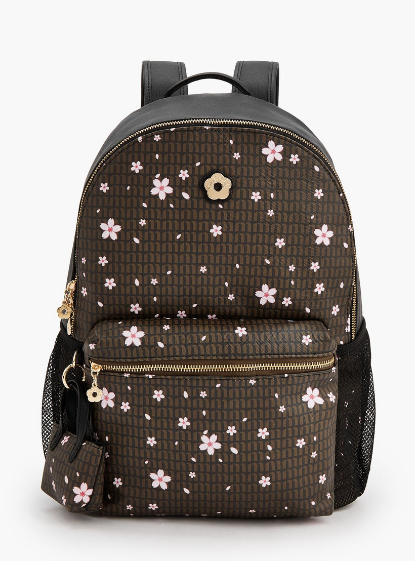 Missy Floral Print Backpack with Adjustable Shoulder Straps-women-bagsandwallets-backpacks-image-1