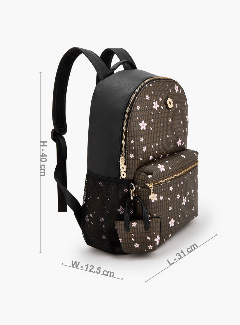 Missy Floral Print Backpack with Adjustable Shoulder Straps-women-bagsandwallets-backpacks-image-5