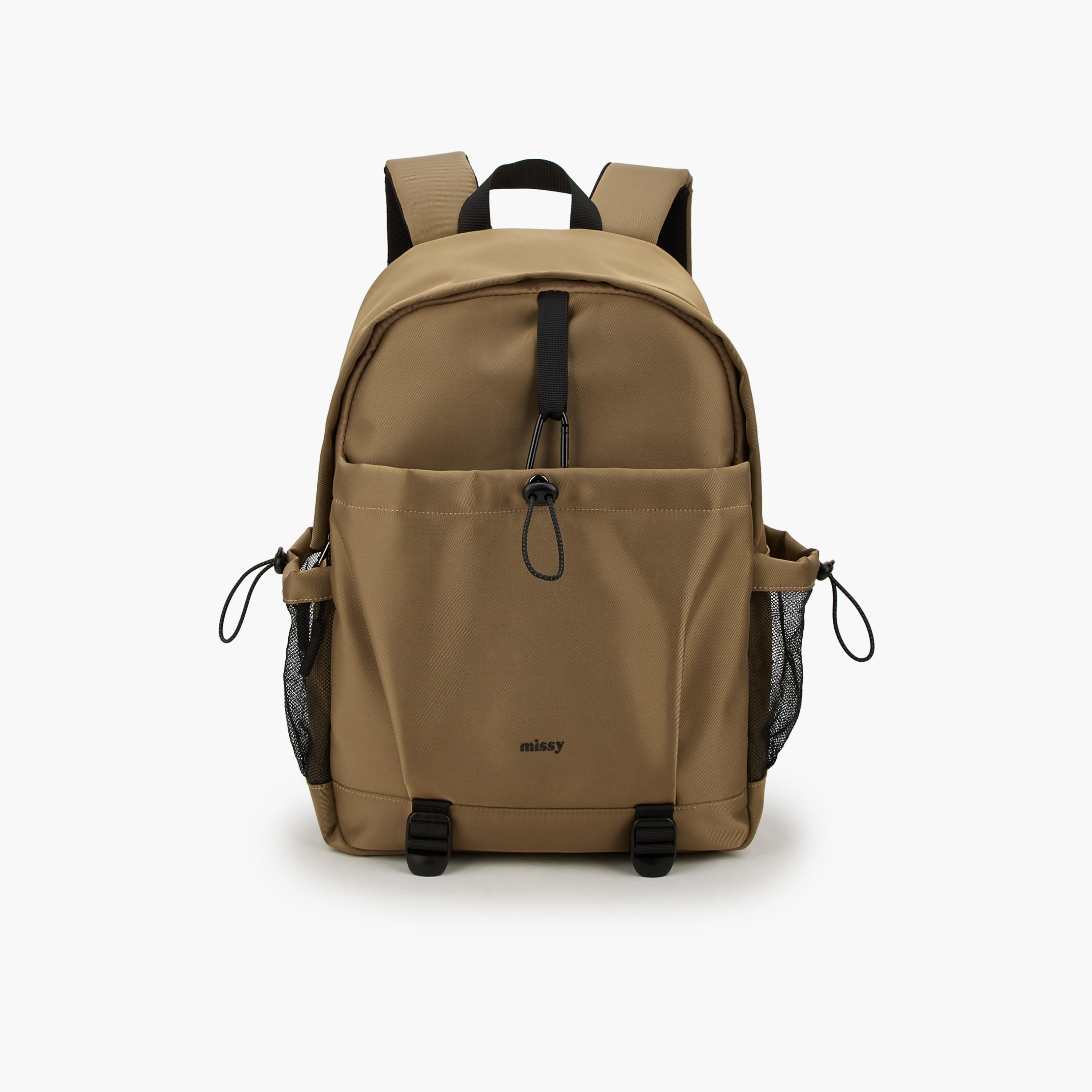Missy Solid Backpack with Cord Lock Cinch-school-bagsandbackpacks-backpacks-image-1