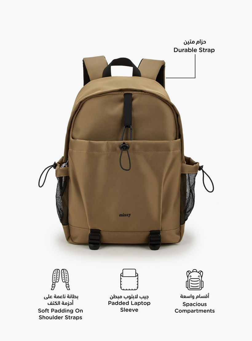 Missy Solid Backpack with Cord Lock Cinch-school-bagsandbackpacks-backpacks-image-2